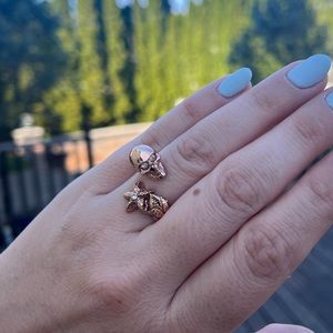 Alexander McQueen Diamond Skull Ring